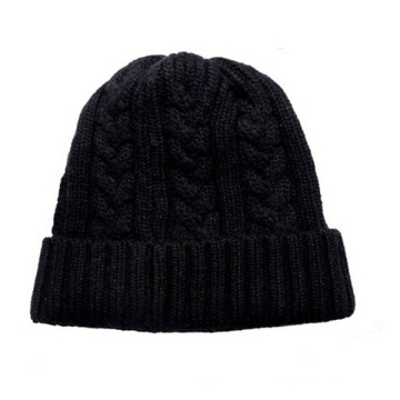 High Quality Black Crocheted Beanie Chart